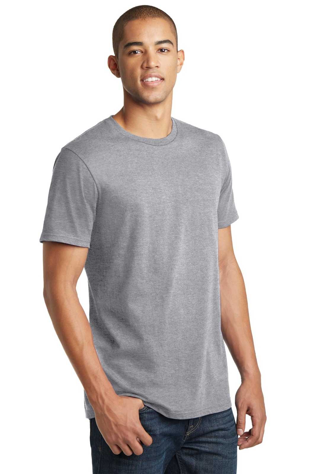 District DT5000 The Concert Tee - Heather Gray - HIT a Double - 4
