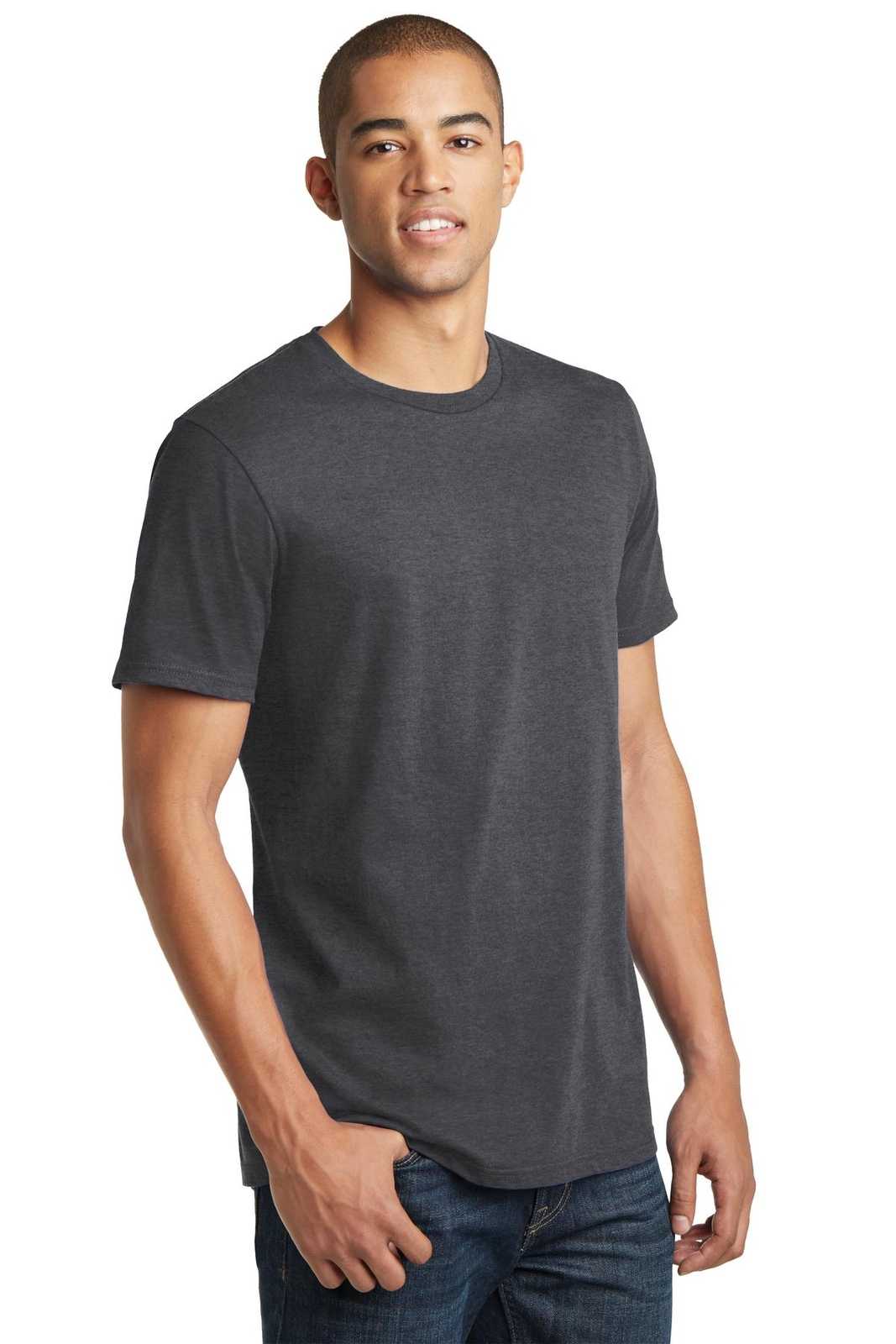 District DT5000 The Concert Tee - Heathered Charcoal - HIT a Double - 4