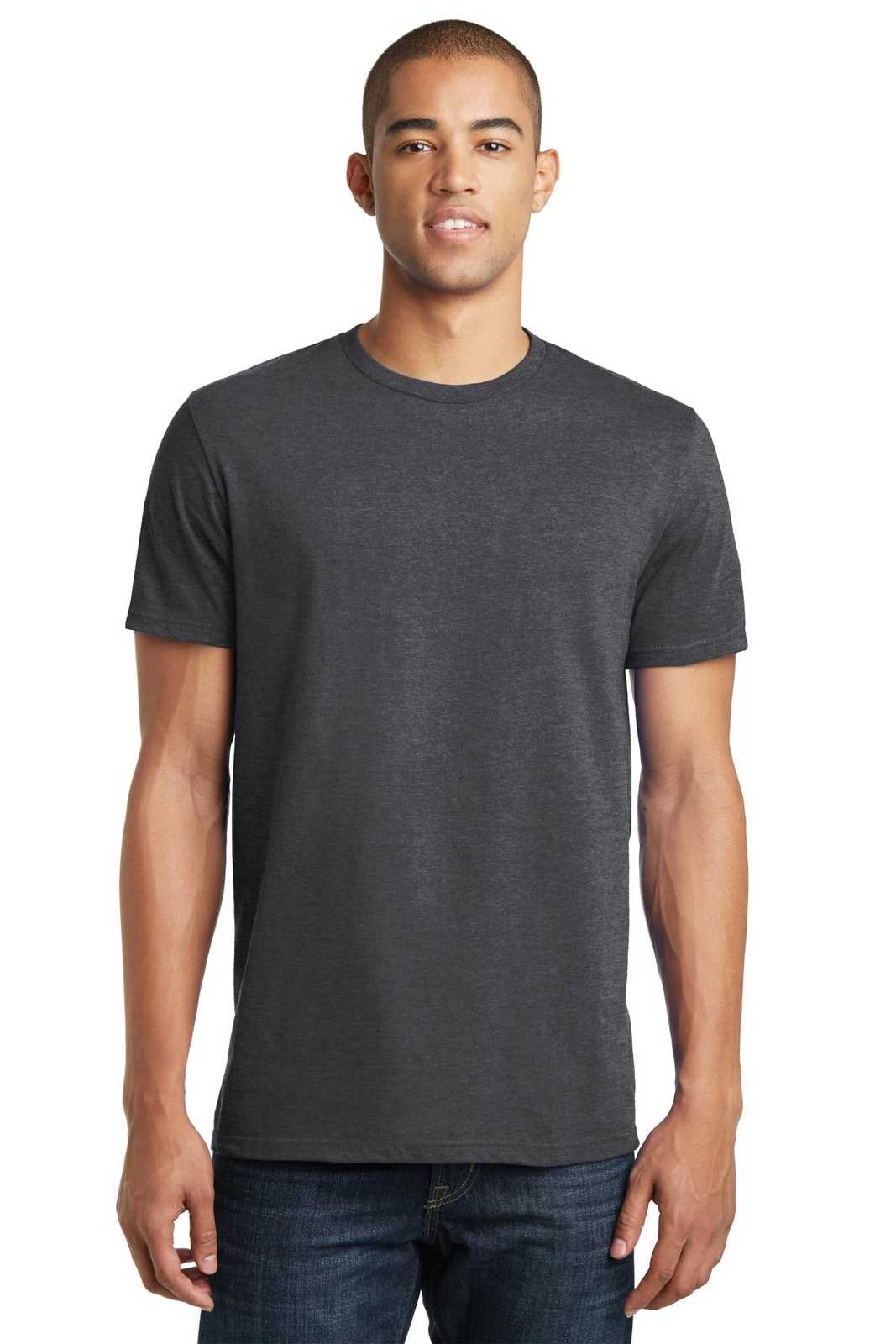 District DT5000 The Concert Tee - Heathered Charcoal - HIT a Double - 1