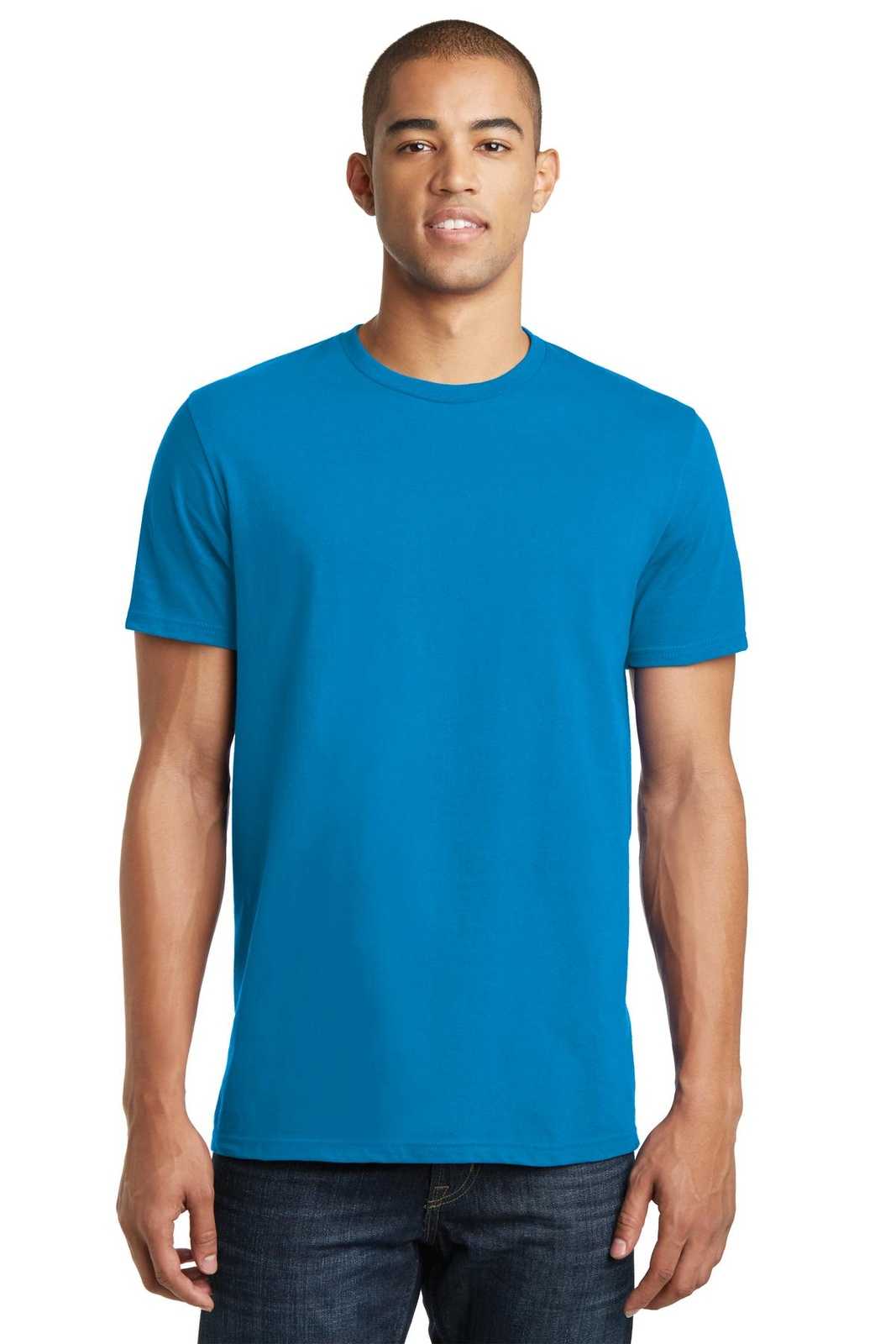 District DT5000 The Concert Tee - Neon Blue - HIT a Double - 1