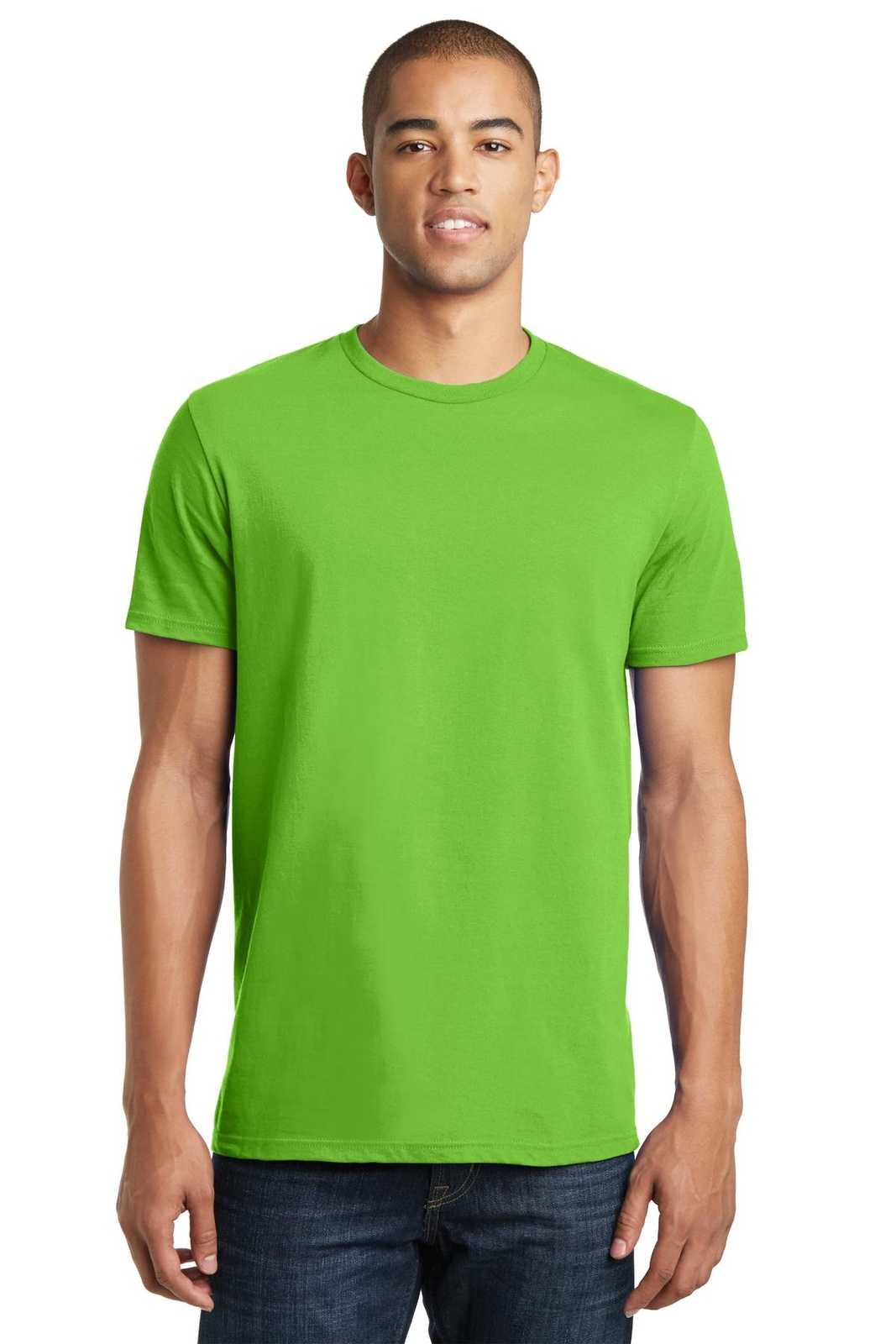 District DT5000 The Concert Tee - Neon Green - HIT a Double - 1
