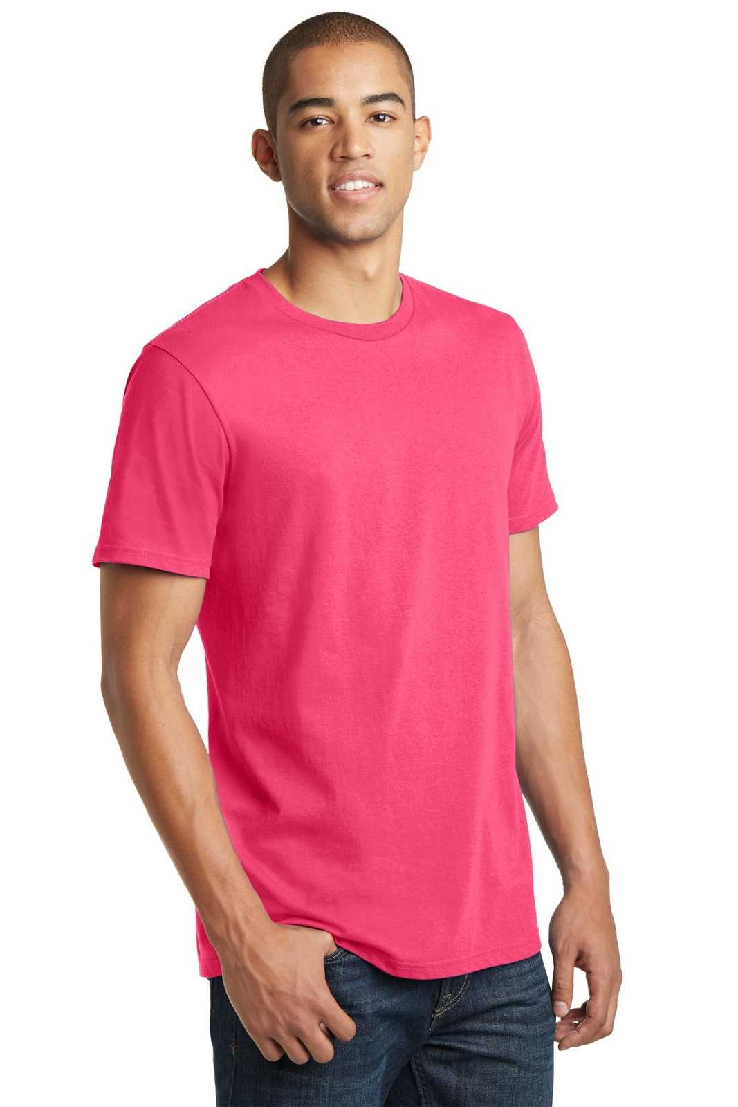 District DT5000 The Concert Tee - Neon Pink - HIT a Double - 4