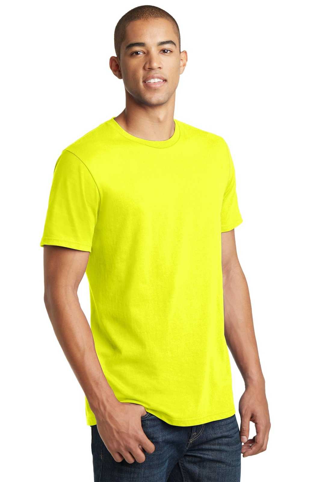 District DT5000 The Concert Tee - Neon Yellow - HIT a Double - 4