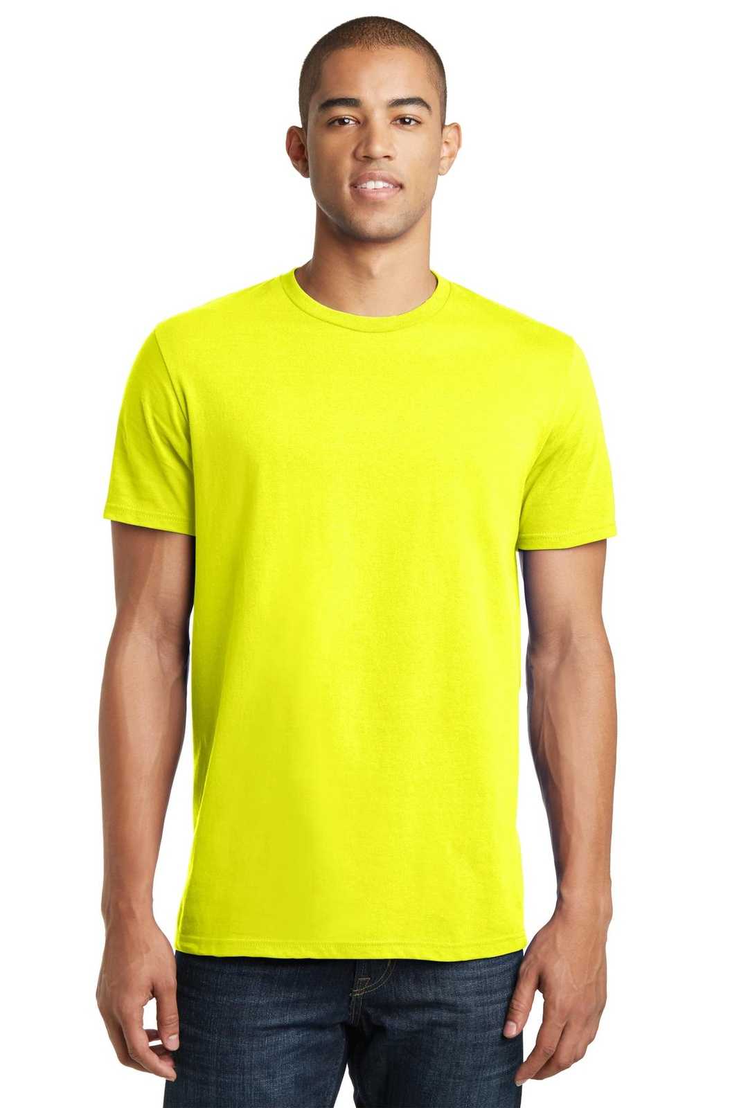 District DT5000 The Concert Tee - Neon Yellow - HIT a Double - 1