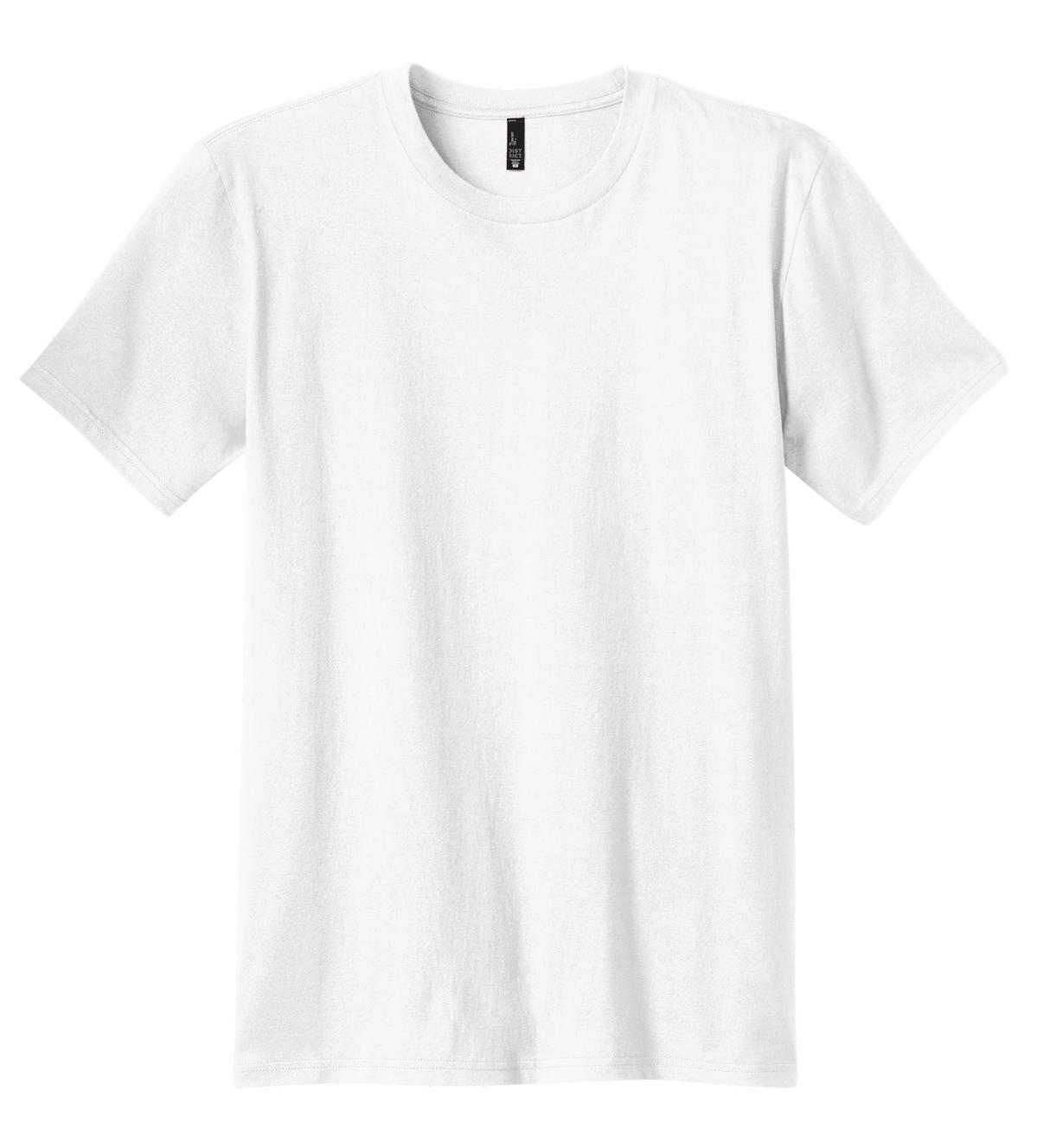 District DT5000 The Concert Tee - White - HIT a Double - 5
