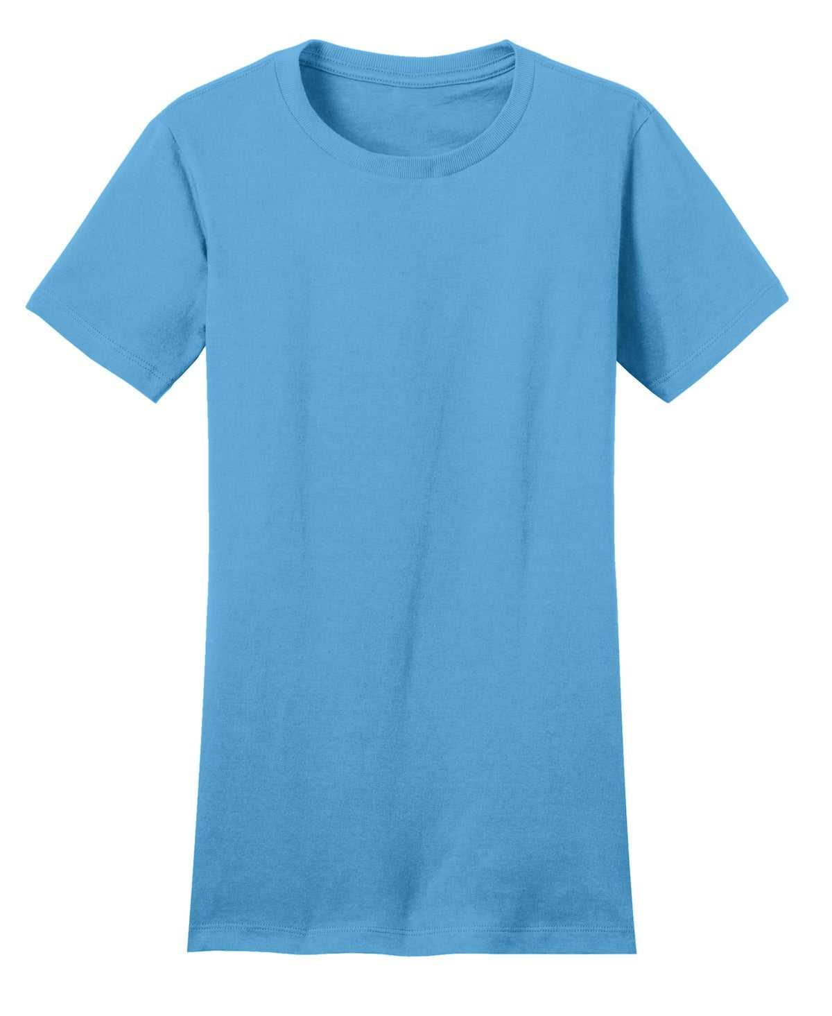 District DT5001 Women&#39;s Fitted The Concert Tee - Aquatic Blue - HIT a Double - 5