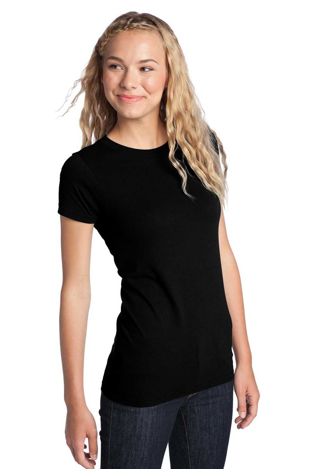 District DT5001 Women&#39;s Fitted The Concert Tee - Black - HIT a Double - 4