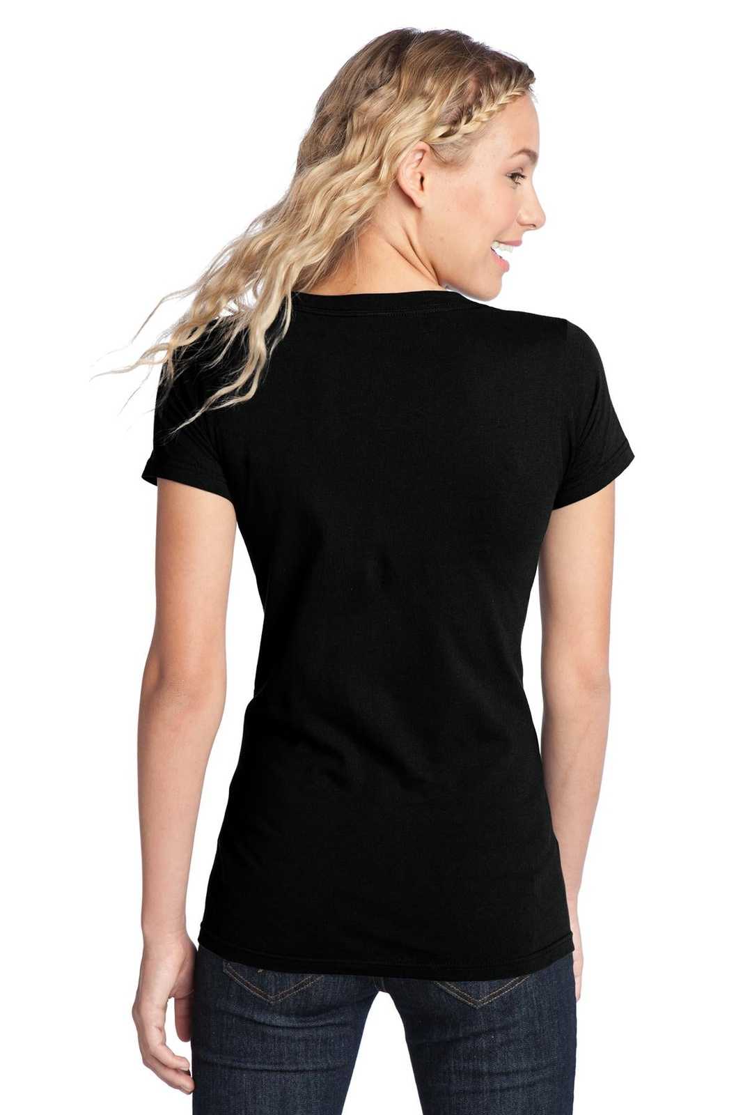 District DT5001 Women's Fitted The Concert Tee - Black - HIT a Double - 1