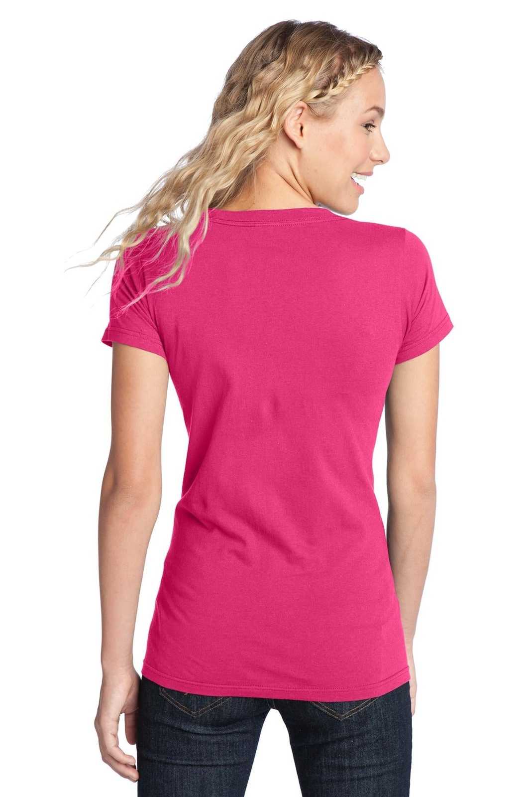 District DT5001 Women&#39;s Fitted The Concert Tee - Dark Fuchsia - HIT a Double - 2