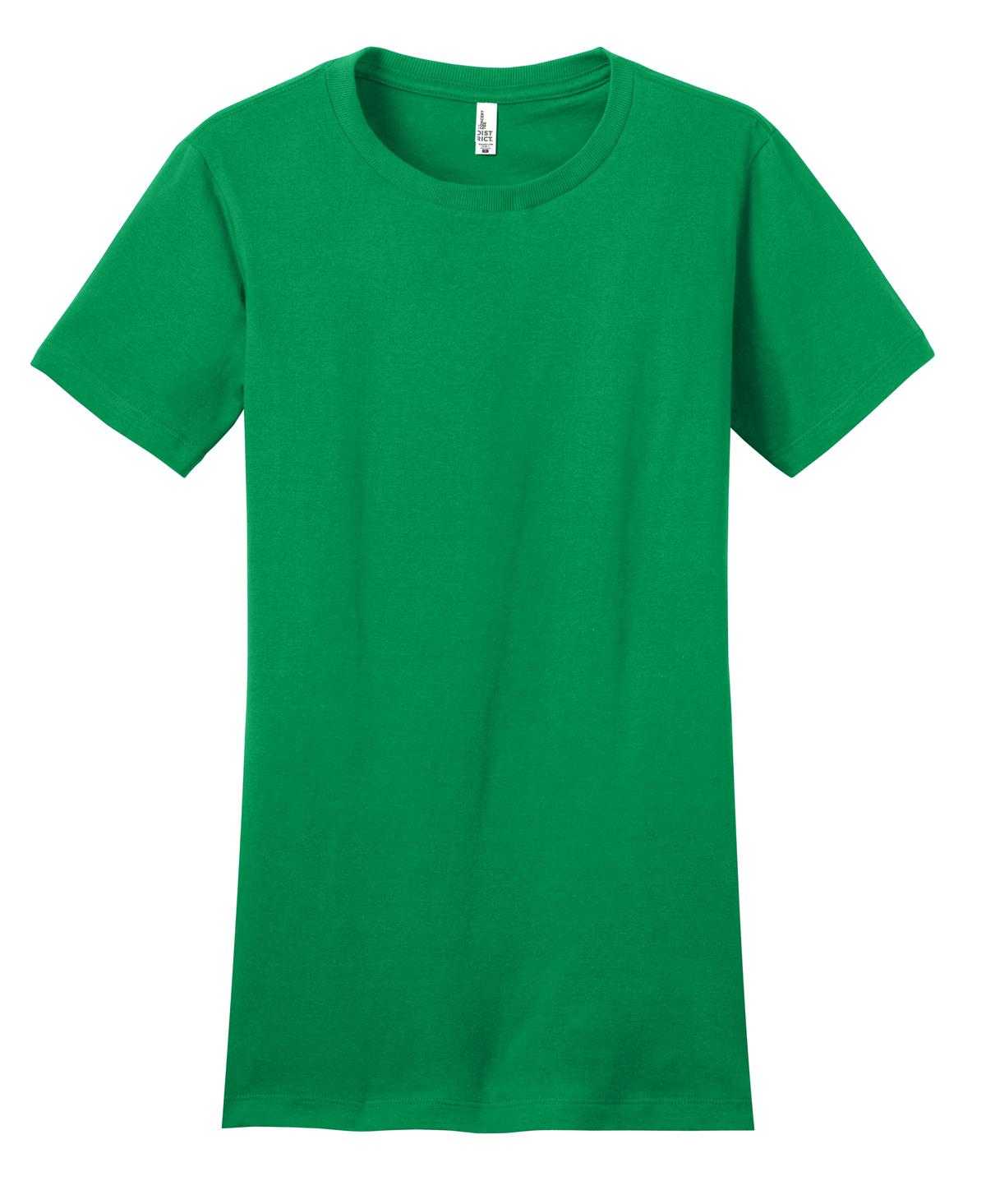 District DT5001 Women&#39;s Fitted The Concert Tee - Kelly Green - HIT a Double - 5