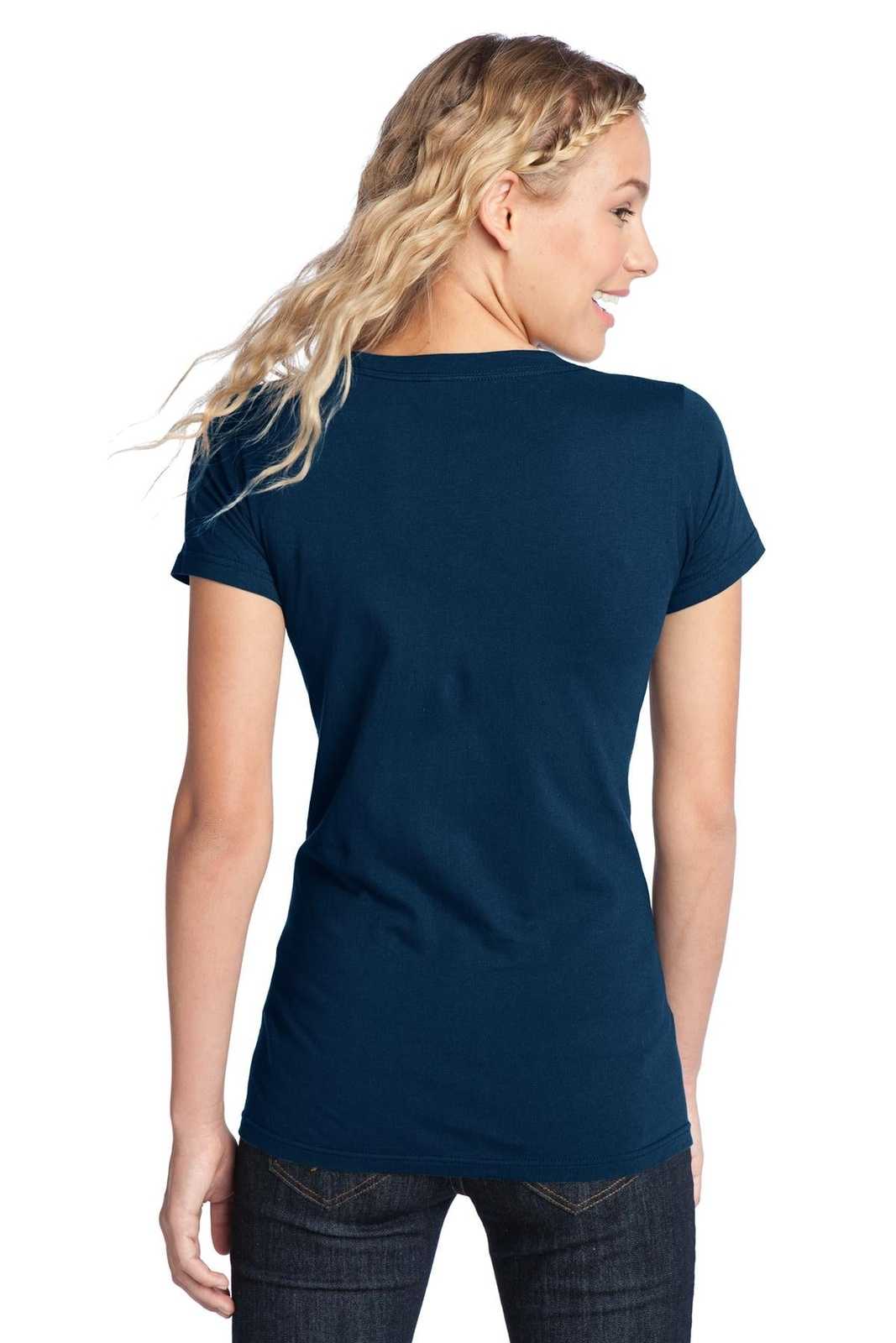 District DT5001 Women&#39;s Fitted The Concert Tee - New Navy - HIT a Double - 2