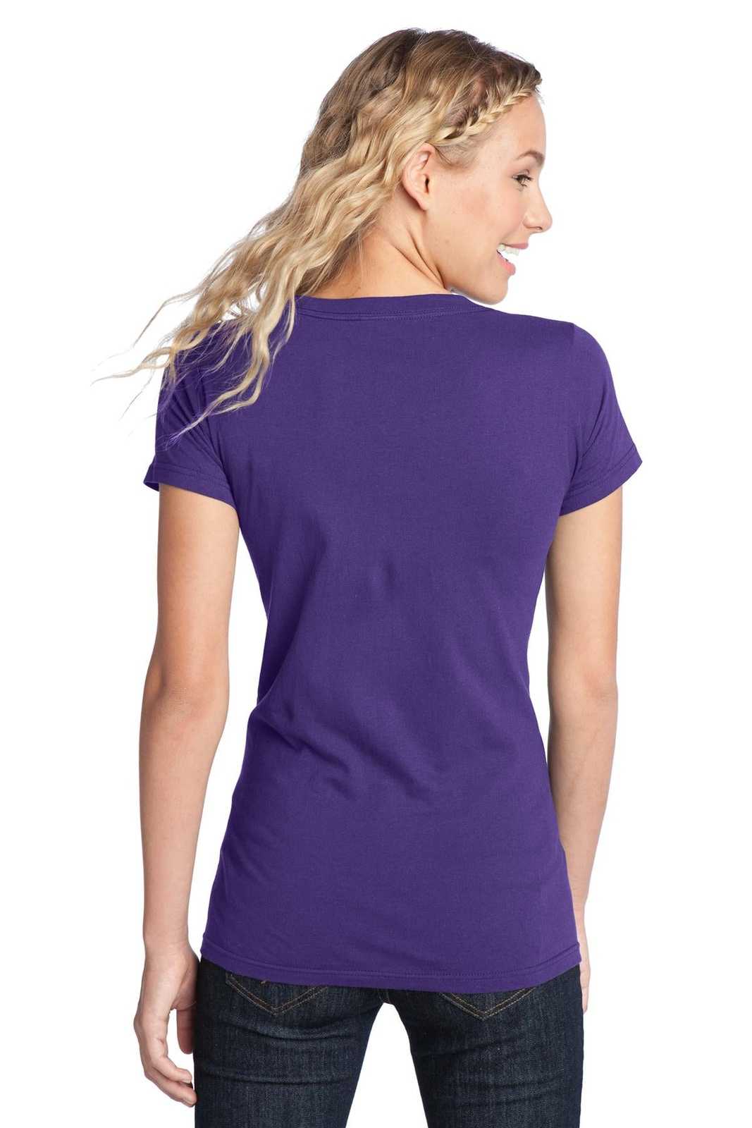 District DT5001 Women&#39;s Fitted The Concert Tee - Purple - HIT a Double - 2
