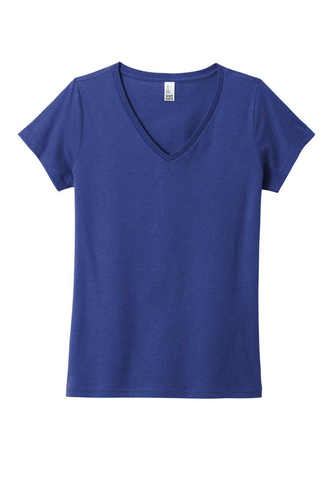 District DT5002 Women&#39;s The Concert Tee V-Neck - Deep Royal - HIT a Double - 2