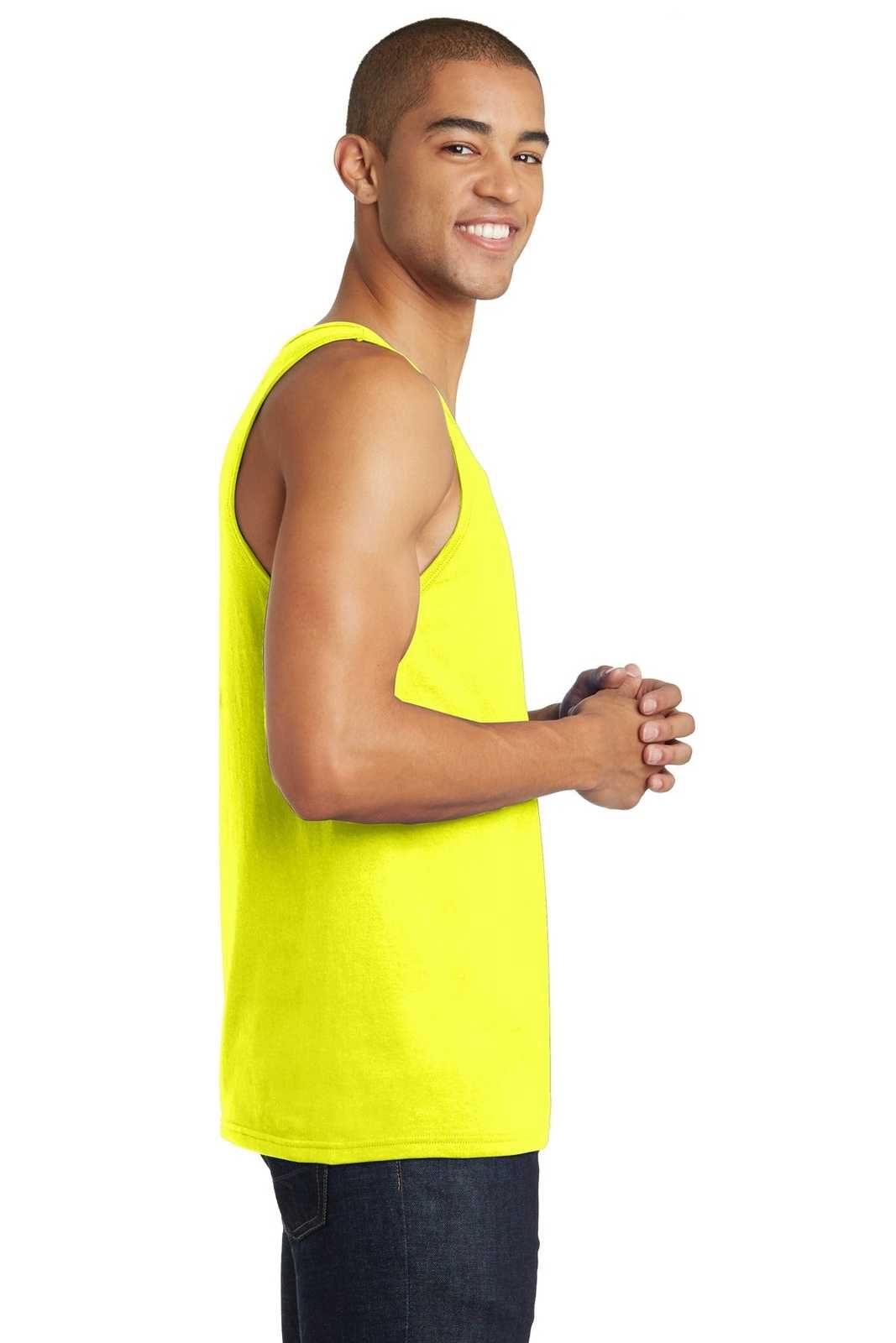 District DT5300 The Concert Tank - Neon Yellow - HIT a Double - 3
