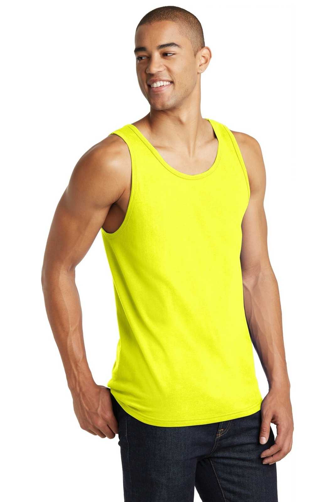 District DT5300 The Concert Tank - Neon Yellow - HIT a Double - 4