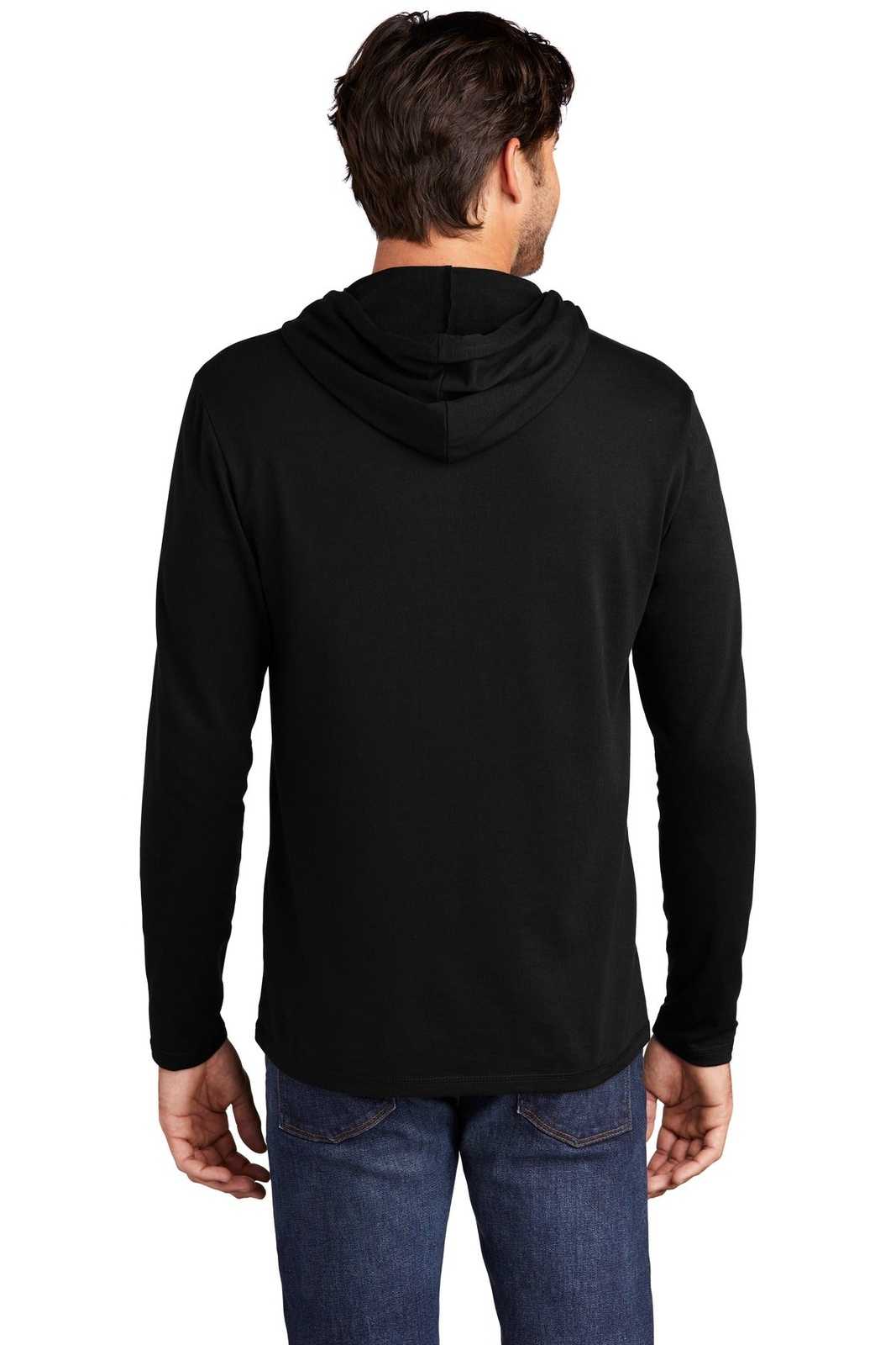 District DT571 Featherweight French Terry Hoodie - Black - HIT a Double - 2