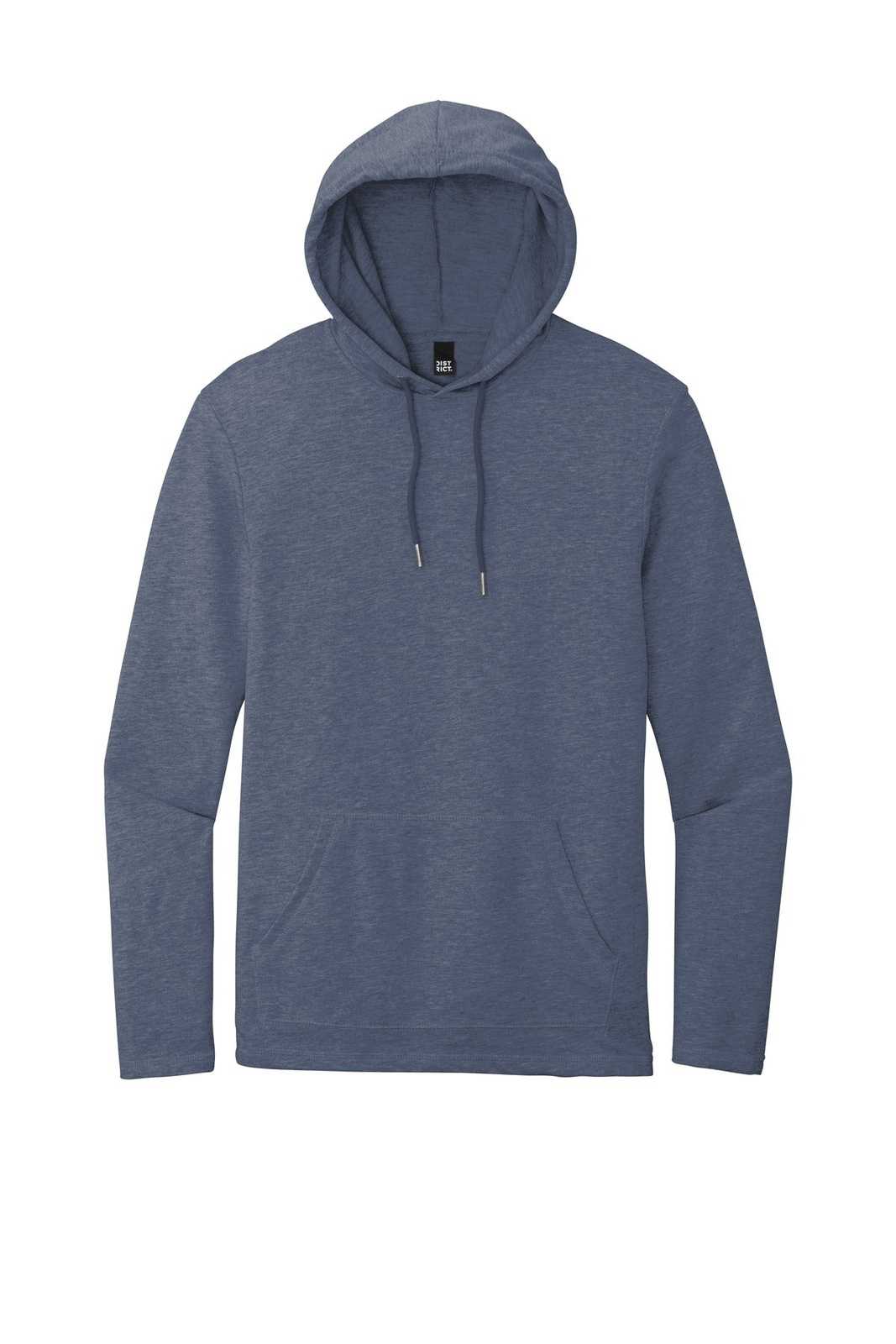 District DT571 Featherweight French Terry Hoodie - Washed Indigo - HIT a Double - 5