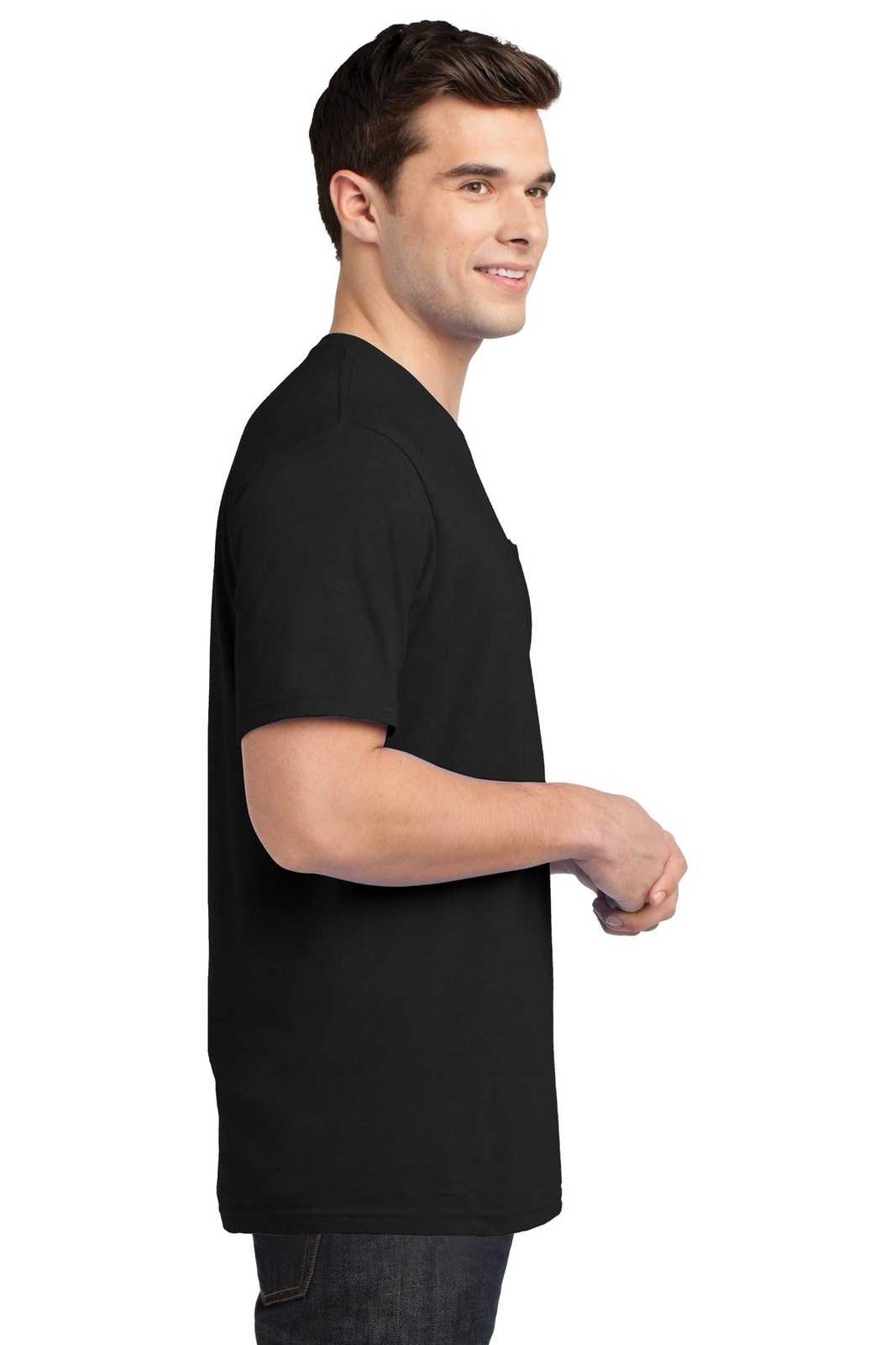 District DT6000P Very Important Tee with Pocket - Black - HIT a Double - 3