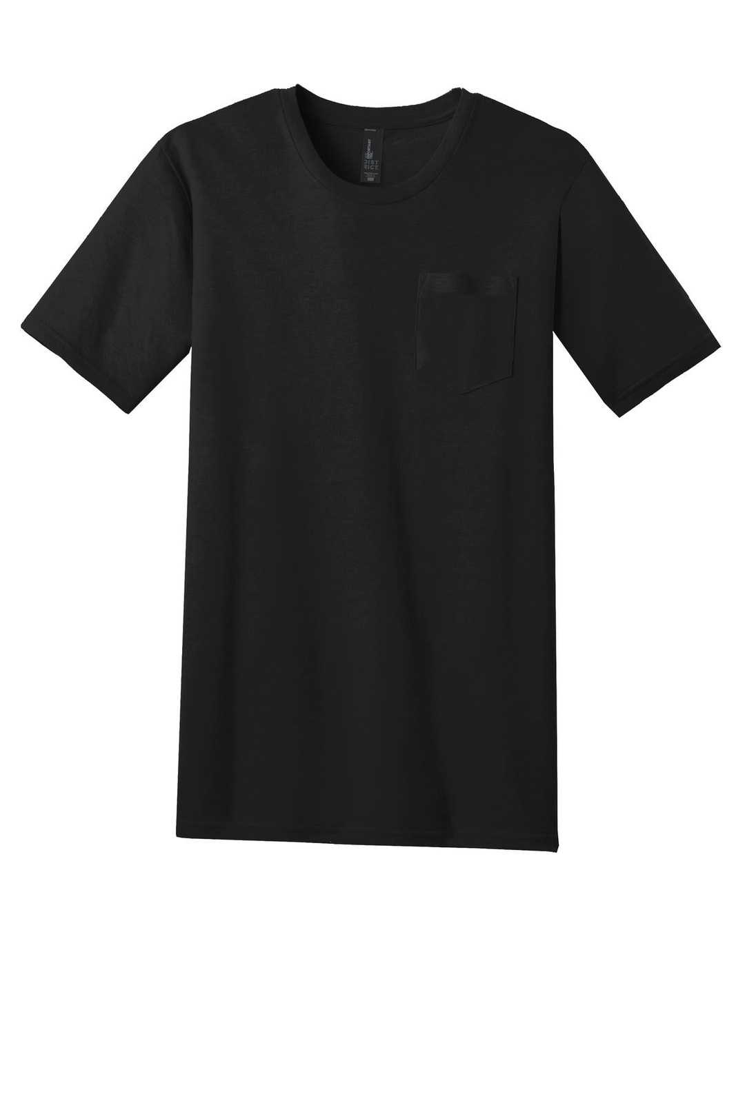 District DT6000P Very Important Tee with Pocket - Black - HIT a Double - 5