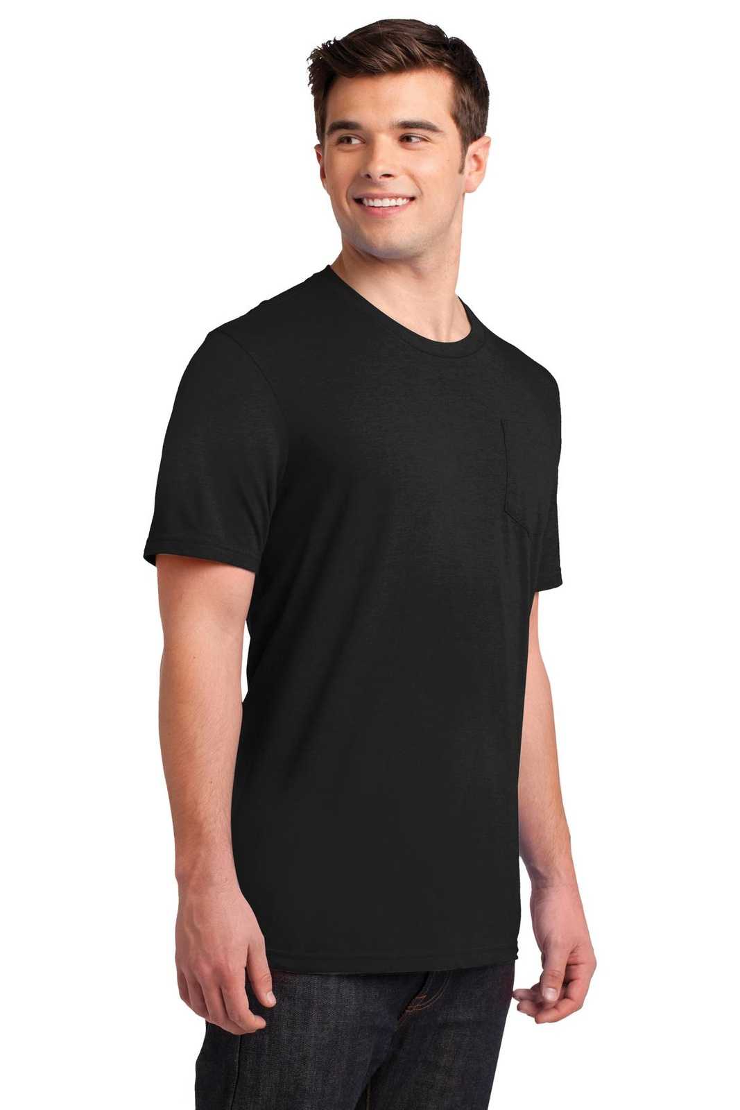 District DT6000P Very Important Tee with Pocket - Black - HIT a Double - 4