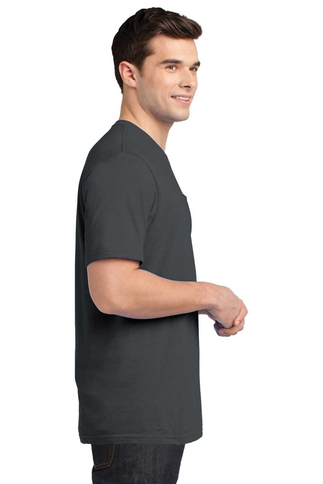 District DT6000P Very Important Tee with Pocket - Charcoal - HIT a Double - 3