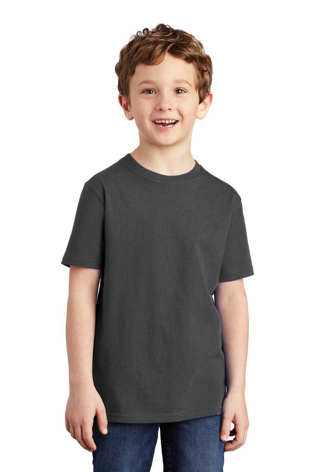 District DT6000Y Youth Very Important Tee - Charcoal - HIT a Double - 1