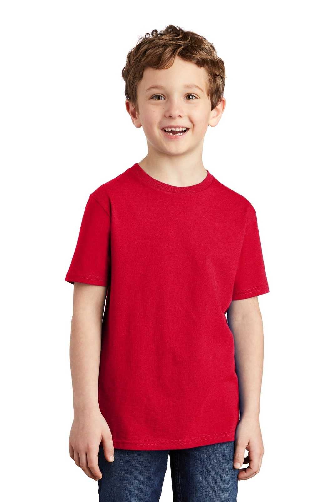 District DT6000Y Youth Very Important Tee - Classic Red - HIT a Double - 1