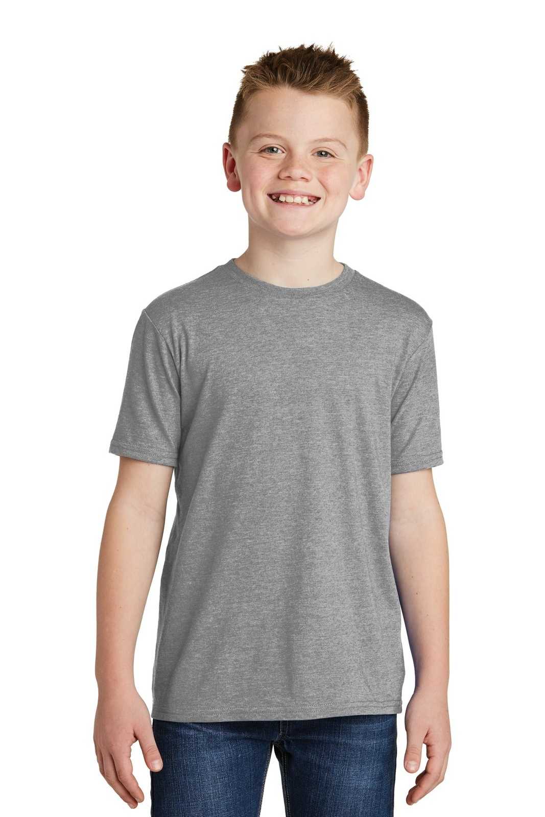 District DT6000Y Youth Very Important Tee - Gray Frost - HIT a Double - 1