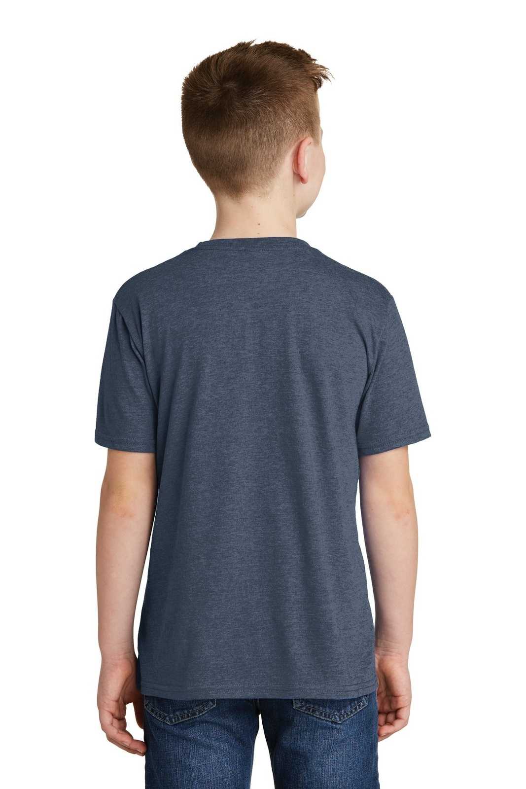 District DT6000Y Youth Very Important Tee - Heathered Navy - HIT a Double - 1