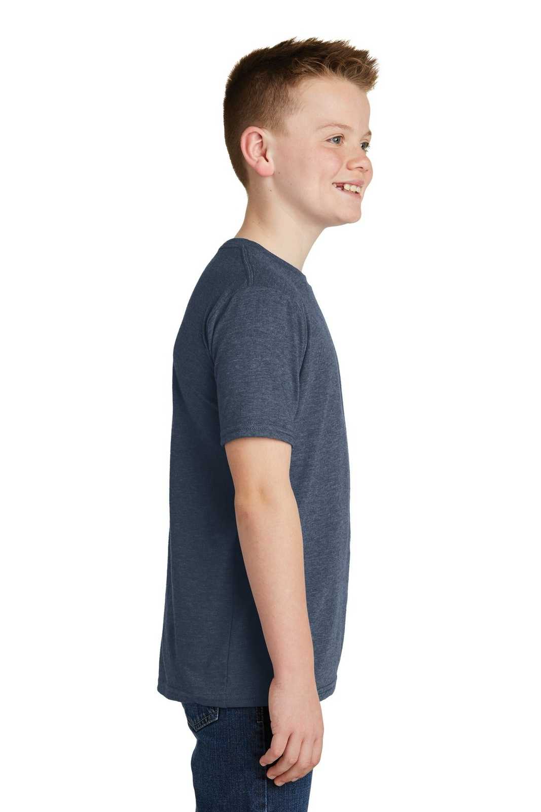 District DT6000Y Youth Very Important Tee - Heathered Navy - HIT a Double - 3