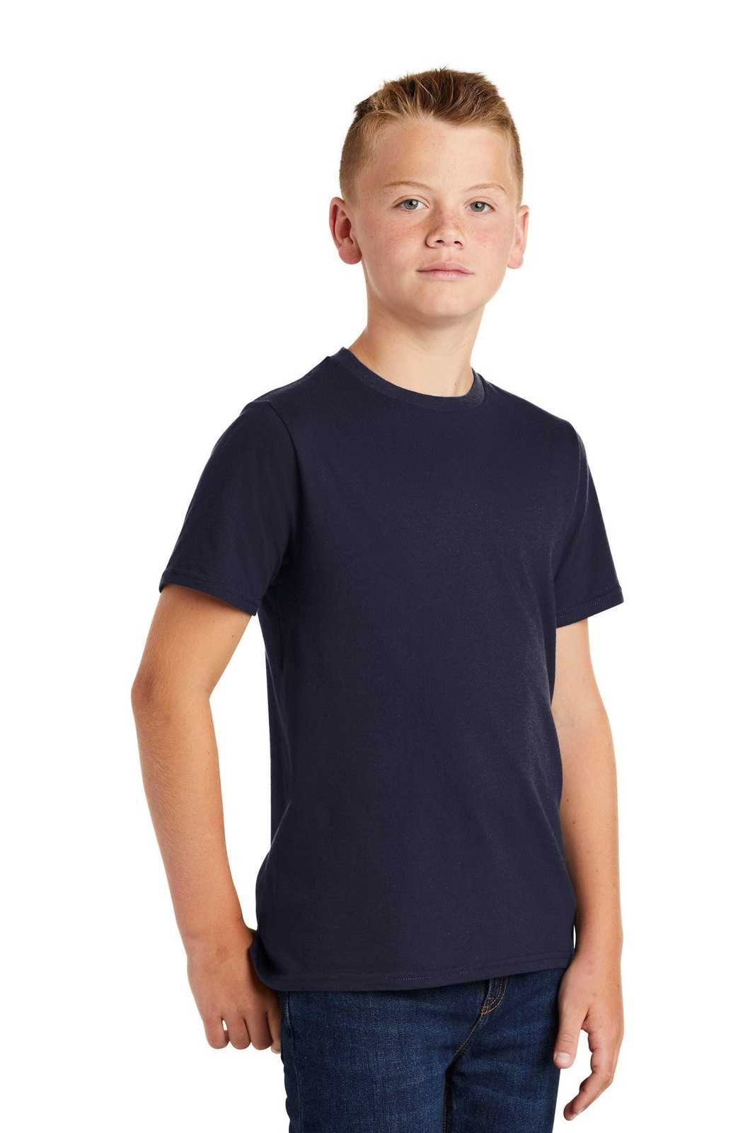 District DT6000Y Youth Very Important Tee - New Navy - HIT a Double - 4
