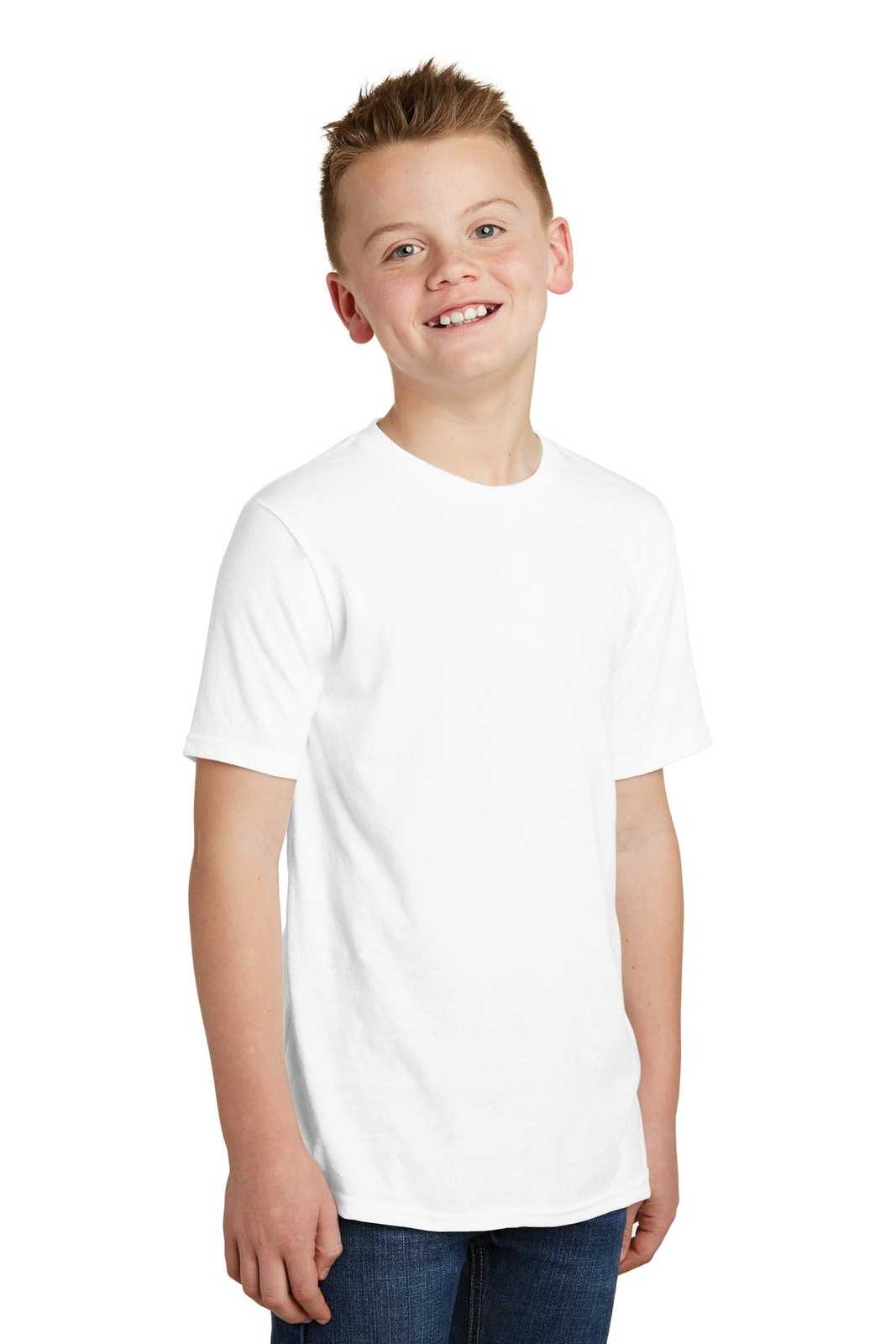 District DT6000Y Youth Very Important Tee - White - HIT a Double - 4