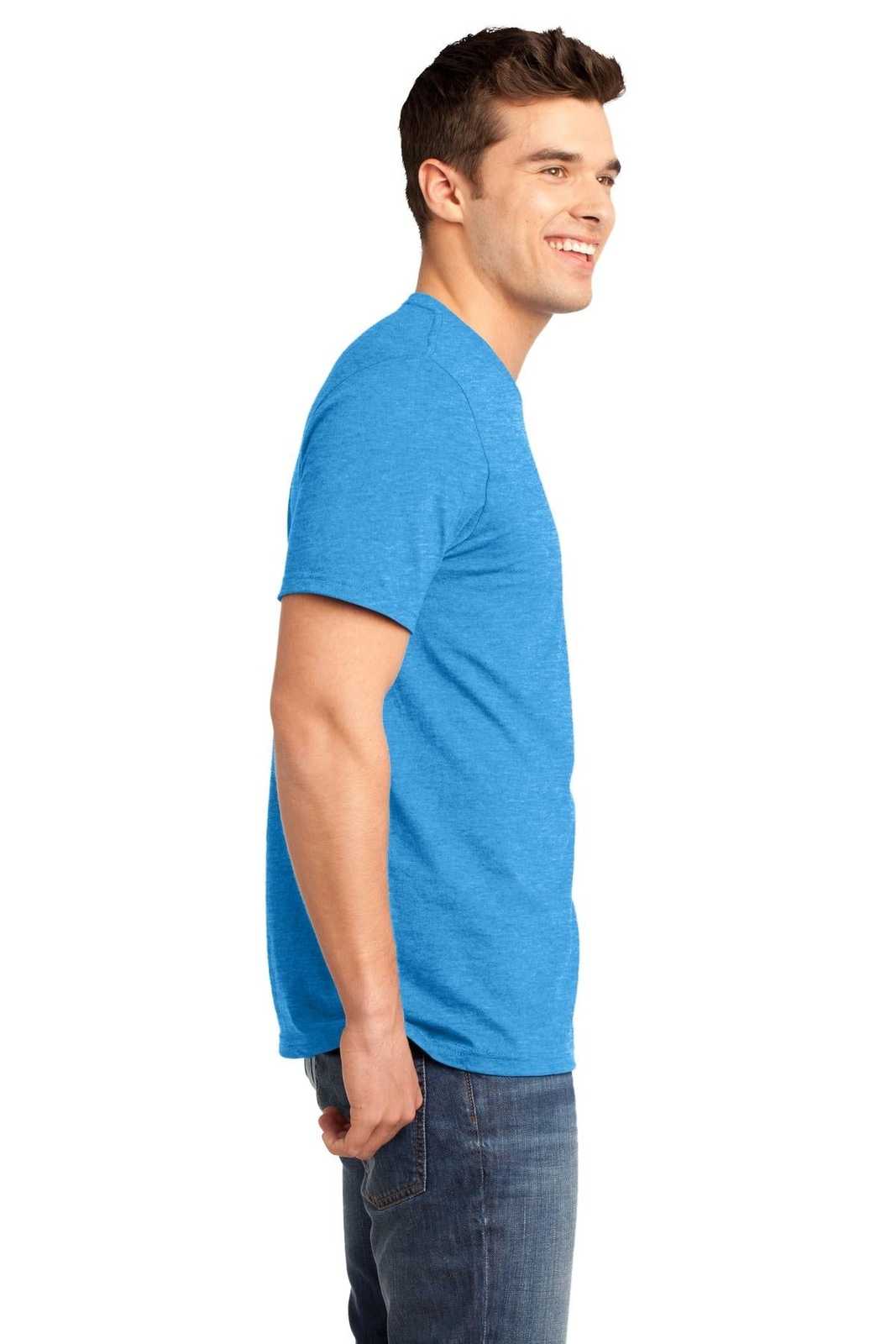 District DT6000 Very Important Tee - Heathered Bright Turquoise - HIT a Double - 3
