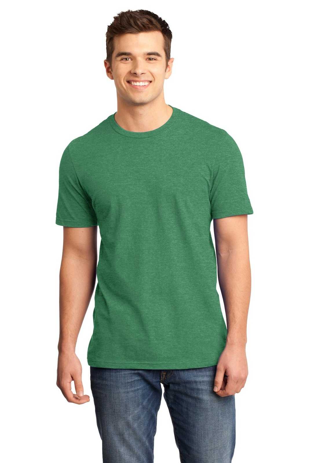 District DT6000 Very Important Tee - Heathered Kelly Green - HIT a Double - 1