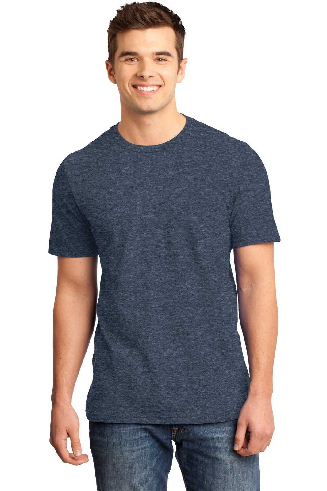 District DT6000 Very Important Tee - Heathered Navy - HIT a Double - 1