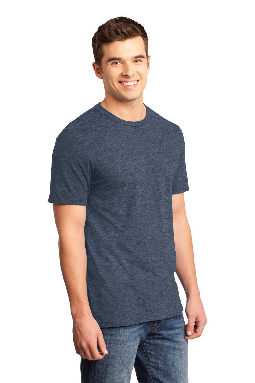 District DT6000 Very Important Tee - Heathered Navy - HIT a Double - 4