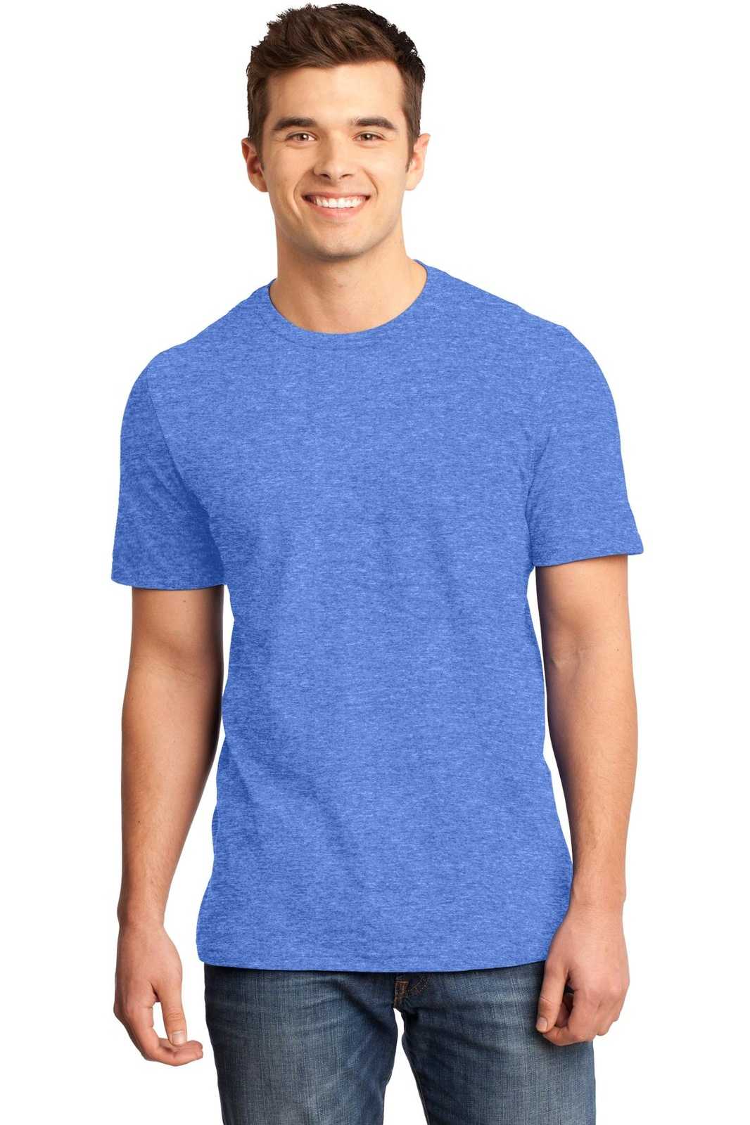 District DT6000 Very Important Tee - Heathered Royal - HIT a Double - 1