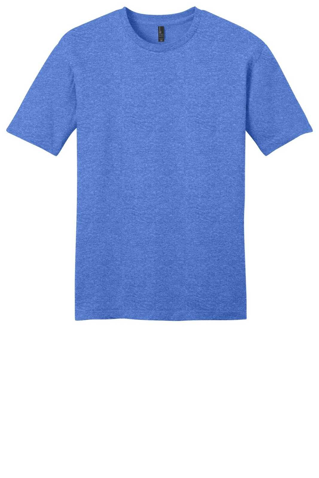 District DT6000 Very Important Tee - Heathered Royal - HIT a Double - 5