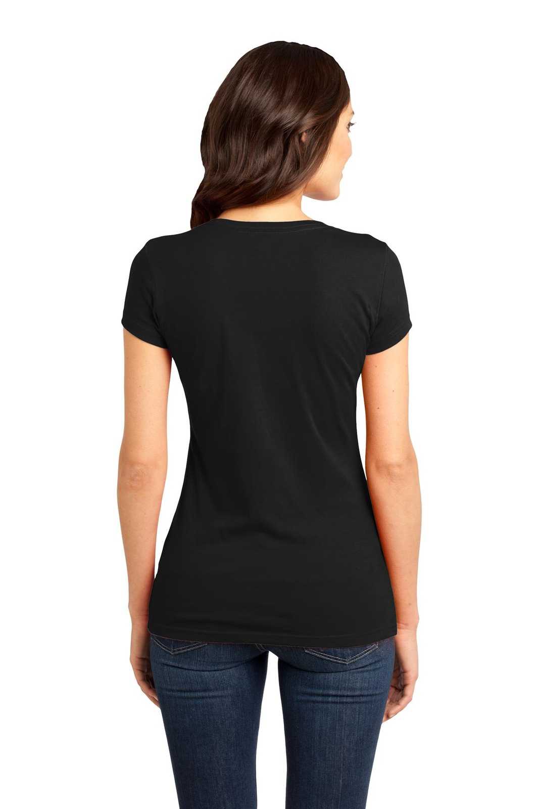 District DT6001 Women's Fitted Very Important Tee - Black - HIT a Double - 1