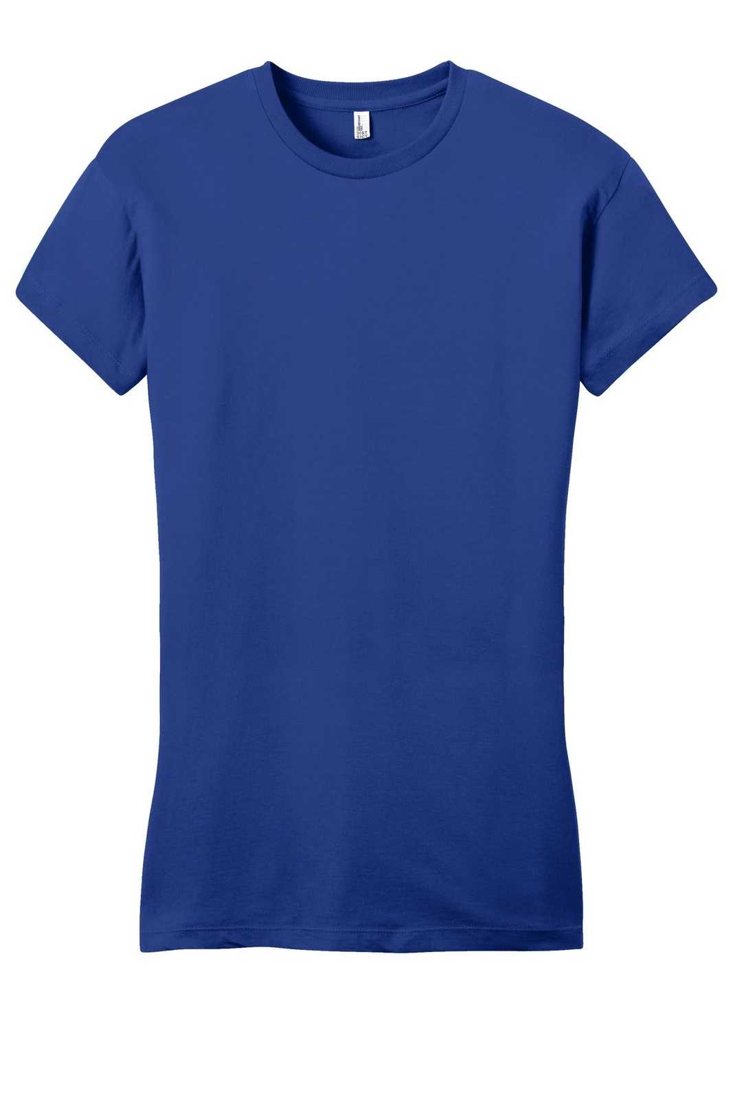 District DT6001 Women&#39;s Fitted Very Important Tee - Deep Royal - HIT a Double - 5