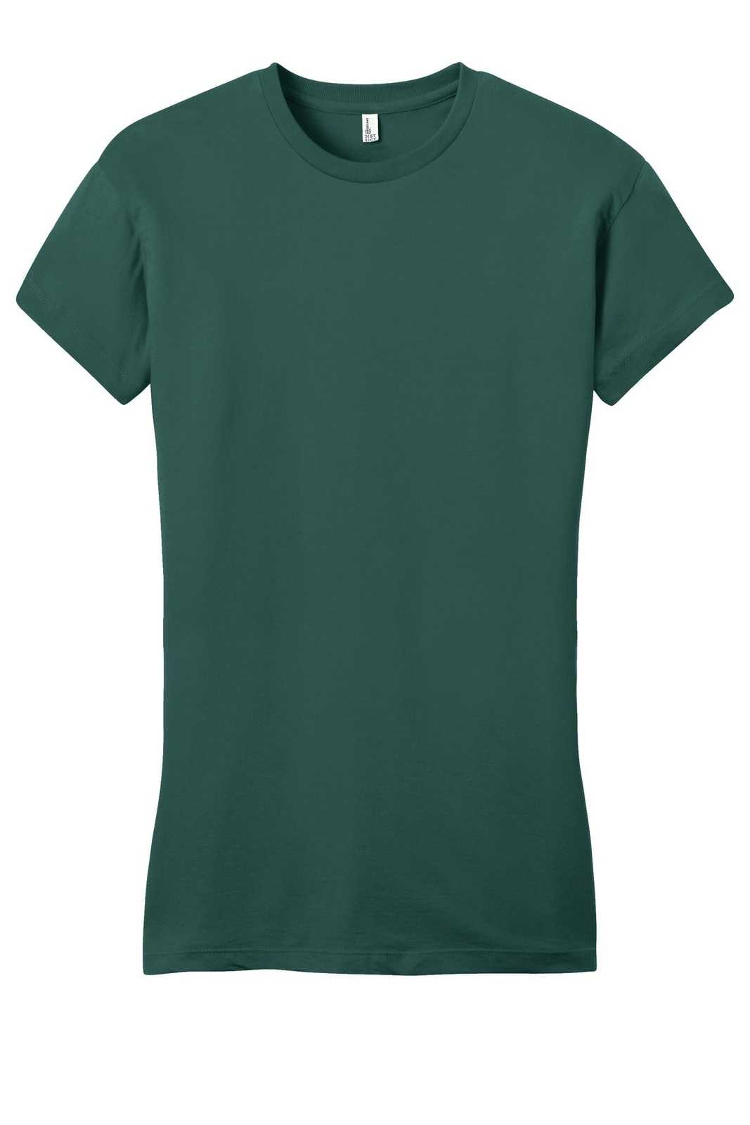 District DT6001 Women&#39;s Fitted Very Important Tee - Evergreen - HIT a Double - 5