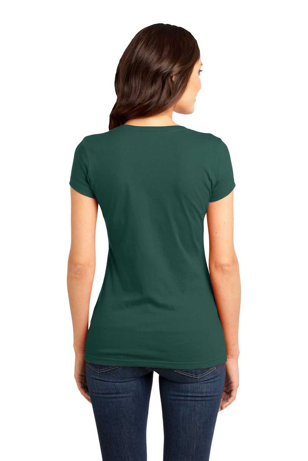 District DT6001 Women's Fitted Very Important Tee - Evergreen - HIT a Double - 1