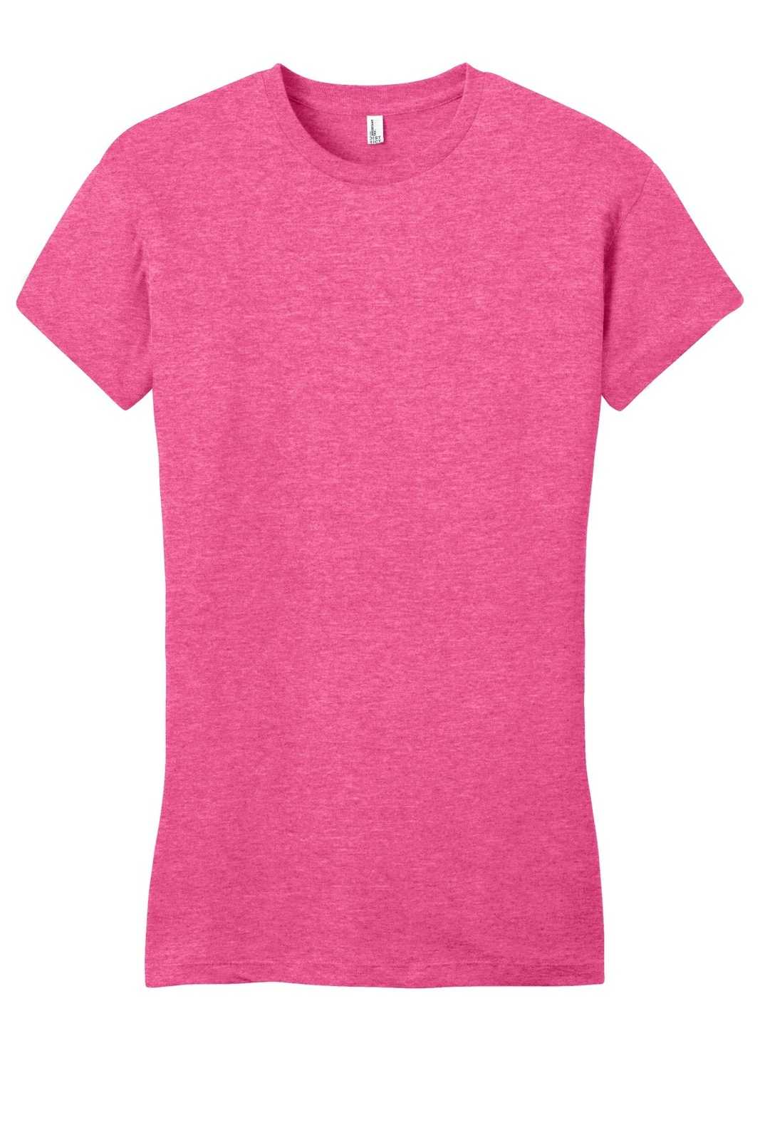District DT6001 Women&#39;s Fitted Very Important Tee - Fuchsia Frost - HIT a Double - 5