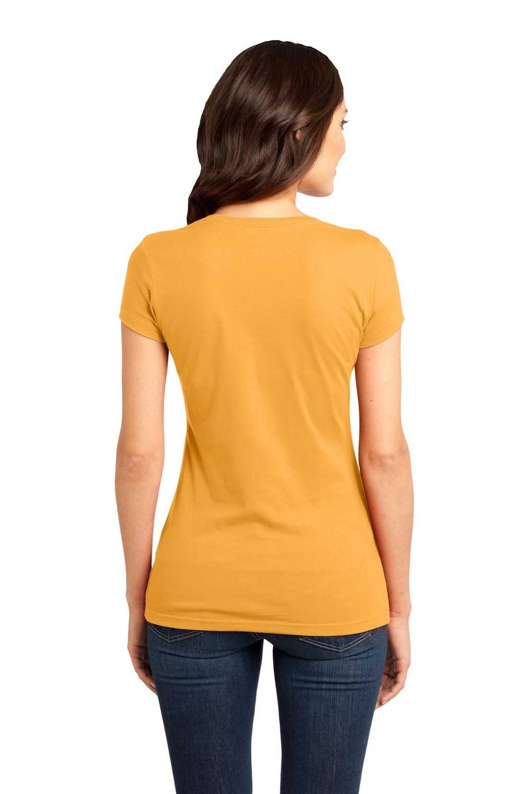 District DT6001 Women&#39;s Fitted Very Important Tee - Gold - HIT a Double - 2