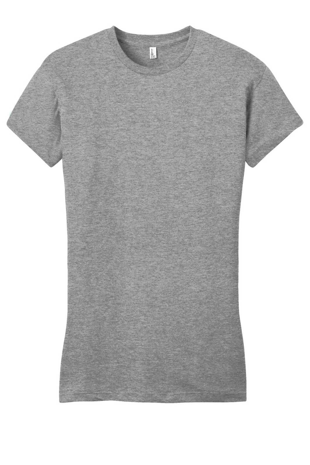 District DT6001 Women&#39;s Fitted Very Important Tee - Gray Frost - HIT a Double - 5