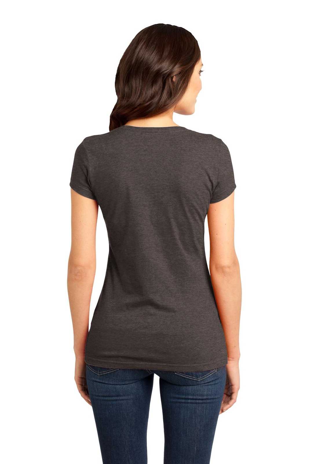 District DT6001 Women&#39;s Fitted Very Important Tee - Heathered Brown - HIT a Double - 2