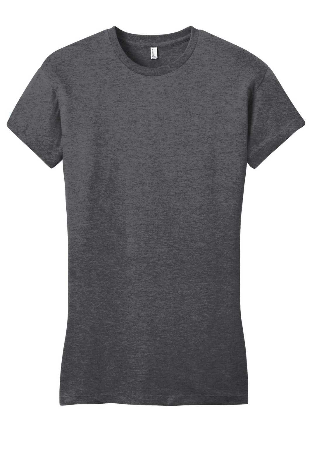 District DT6001 Women&#39;s Fitted Very Important Tee - Heathered Charcoal - HIT a Double - 5