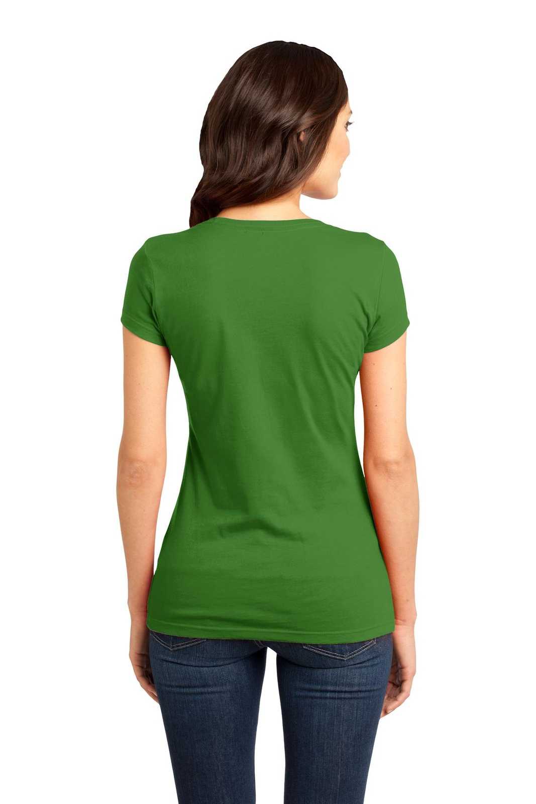 District DT6001 Women's Fitted Very Important Tee - Kiwi Green - HIT a Double - 1