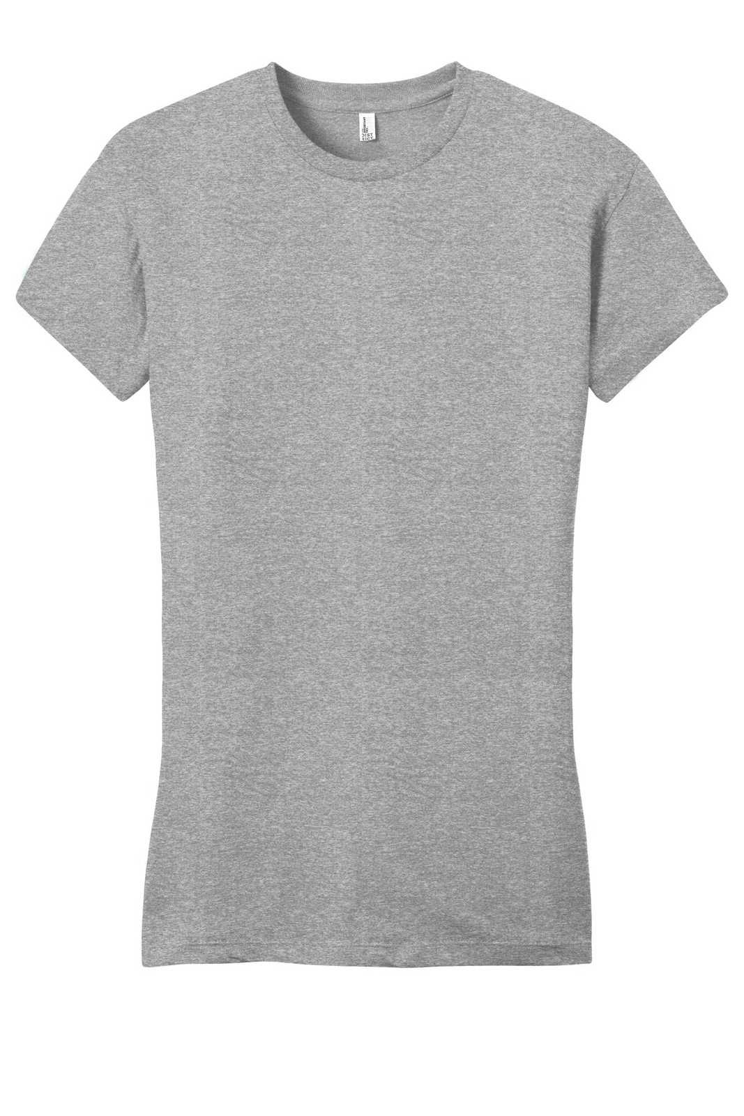 District DT6001 Women&#39;s Fitted Very Important Tee - Light Heather Gray - HIT a Double - 5