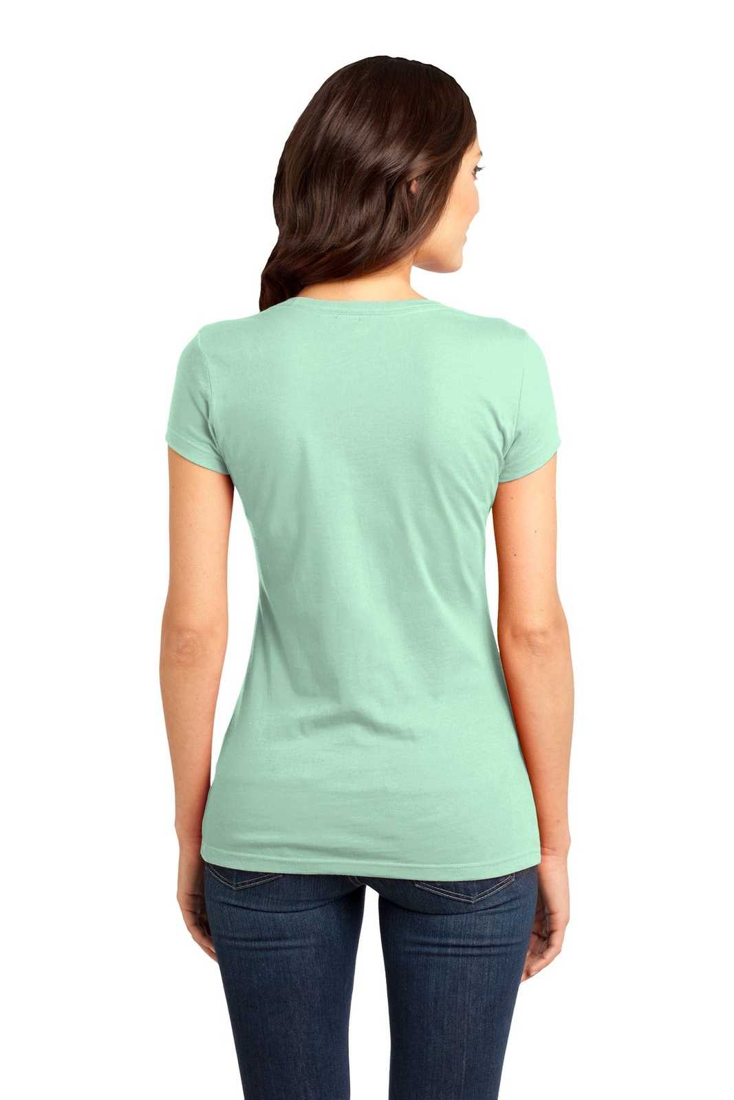 District DT6001 Women's Fitted Very Important Tee - Mint - HIT a Double - 1